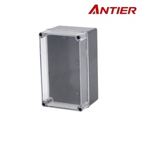 Caja Eléctrica Exterior Negra AG IP67 Impermeable de ABS+PC 250x150x130mm con Tapa Transparente Venta Directa de Fábrica
