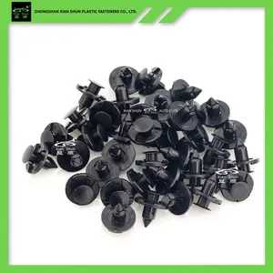 C88 01553-09321 0155309321 MR328954 MR598954 8mm, Clips de doublure d'aile de trou, Clips de retenue de pare-chocs de Type poussoir en plastique automatique