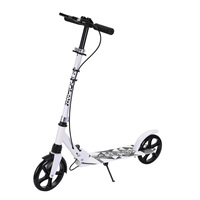 Trottinette à frein à main pour adultes, pliable, à deux roues, pour les déplacements urbains, campus, trottinettes à propulsion manuelle avec une vitesse maximale de 30 à 50 km/h pour adultes, noir