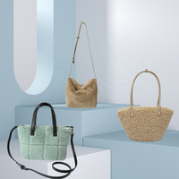 WB229 2025 automne hiver nouveau Design populaire plaine fausse fourrure de vison fourrure sac à bandoulière doux en peluche élégant luxe haute qualité décontracté