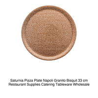 Assiette à pizza Napoli 33 cm Granit Bisquit Saturnia