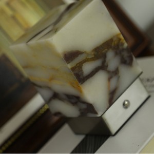 Purple Marble Rechargeable Desk Lamp Touch Control <b>LED</b> <b>Battery</b> Powered Portable Decorative Gift Lamp - Product Image 3