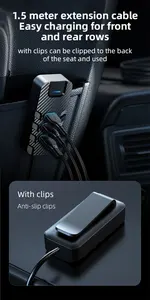 66W USB Tipo C <span class=keywords><strong>Cargador</strong></span> <span class=keywords><strong>de</strong></span> coche QC3.0 <span class=keywords><strong>Cargador</strong></span> <span class=keywords><strong>de</strong></span> carga <span class=keywords><strong>de</strong></span> teléfono <span class=keywords><strong>celular</strong></span> rápido <span class=keywords><strong>para</strong></span> iPhone Samsung <span class=keywords><strong>Xiaomi</strong></span> - Product Image 3