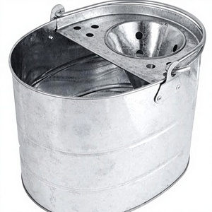 Galvanized Metal Heavy-duty Durable Industrial 25L <b>Mop</b> Bucket steel Office Kitchen Bathroom Home <b>Floor</b> Cleaning Trustworthy - Product Image 5