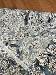 Alfombra Azul Vintage con Diseño Floral – Alfombra de Lujo para Sala de Estar con Estampado Damasco - Product Image 2