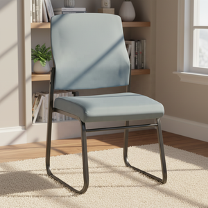 Moderne <span class=keywords><strong>Sedie</strong></span> Impilabili in Pelle Colorata e Metallo per Sala d'<span class=keywords><strong>Attesa</strong></span>, <span class=keywords><strong>Ufficio</strong></span>, Reception e Sale Riunioni - Product Image 3