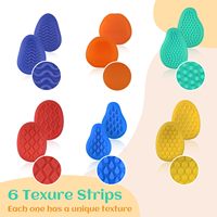 Jouet de décompression pour enfants, texture en silicone souple, pierre anti-stress, bloc de décompression