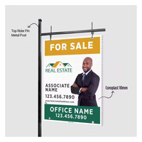 Agente immobiliare personalizzato segno di vendita Open House nome agente immobiliare Logo personalizzato foto segni di Marketing agente immobiliare