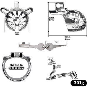 Cages <span class=keywords><strong>de</strong></span> <span class=keywords><strong>chasteté</strong></span> en métal avec tube urétral Anneau <span class=keywords><strong>de</strong></span> pénis masculin Abstinence Cock Lock Gay <span class=keywords><strong>Couple</strong></span> Dispositif <span class=keywords><strong>de</strong></span> <span class=keywords><strong>chasteté</strong></span> Sex Toys - Product Image 6