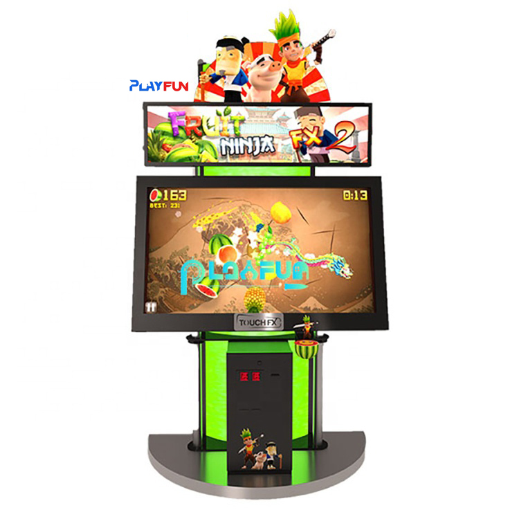 PlayFun Best Finger Touch Screen Fruit Ninja Ticket Redemption Video Game Machine