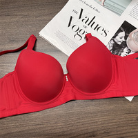 Soutien-gorge push-up ultra-fin minimaliste uni sans coutures avec armatures et contrôle latéral, bretelles convertibles, réduit l'effet OEM