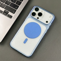 Étui de téléphone en plastique transparent pour iPhone 16 Pro Max, coque de protection antichoc avec protection de l'appareil photo surélevée, coque en PC