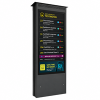 Affichage numérique extérieur double face de 86 pouces de qualité supérieure, écran LED haute luminosité pour les hubs de transport