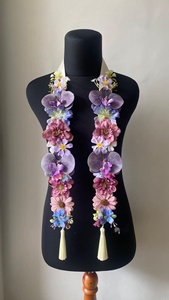 Collar de Flores Hawaianas Artificiales para Graduación, Clase de 2026, Guirnalda de Flores con Cinta, Regalos de Graduación 2026 - Product Image 4