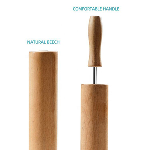 Bằng Gỗ Công Cụ Nướng Bền Không Dính Bột Pastry Dài Xử Lý Nướng Bánh Pizza Fondant Kết Cấu Gỗ Cán <span class=keywords><strong>Pin</strong></span> - Product Image 5