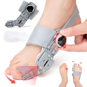 Support pour Hallux Valgus, Antidérapant, Respirant, en Silicone Souple, Confort Toute la Journée, Design Flexible pour <span class=keywords><strong>Redresser</strong></span> les Orteils, Pour Orteils Recourbés, Gris - Product Image 1