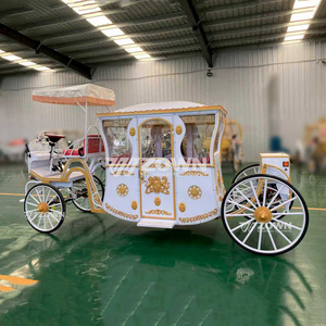 Charrette Électrique Royale – Chariot Élégant pour Visites Panoramiques, Location de Mariage, Parcs à Thème et Banquets en Plein Air - Product Image 1