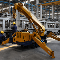 Grue araignée sur chenilles Sevencrane SS2.0 de très haute qualité, capacité de levage de 3 tonnes, hauteur de levage de 21 m, grue à lustre avec bras hydraulique articulé
