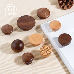 Rắn sồi gỗ lỗ duy nhất phim hoạt hình bằng gỗ ngăn kéo kéo bóng tròn tủ tủ quần áo cửa xử lý trẻ em an toàn không độc hại đồ nội thất - Product Image 5