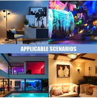 Ampoules LED intelligentes WiFi Tuya GU10 RGB+CW+WW Blanc 5W Dimmables Contrôle par application Smart Life pour Alexa Google Home