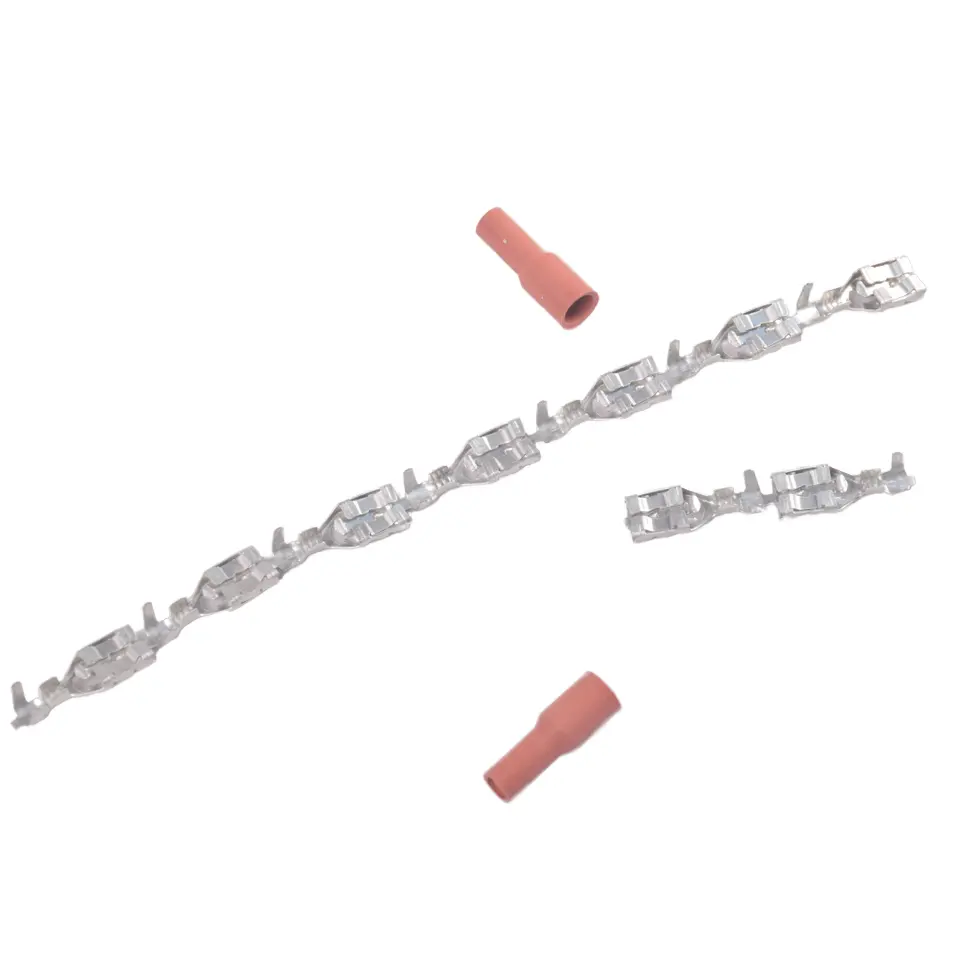 2.8 4.8 6.3 Mm Elektrische Spade-Connector Met Snelle Bevestiging Van De Butt-Connector Messing Splitsing Draadklemmen