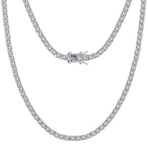 Collier pendentif en argent sterling 925 de haute qualité avec diamant Moissanite VVS, plaqué rhodium, bijoux tendance pour femmes, cadeau - Product Image 1