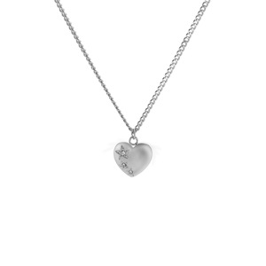 Collar de Acero Inoxidable con Colgante en Forma de Corazón para Mujer, Estilo Moderno y Popular, Collar de Acero de Titanio con Corazón para Mujer - Product Image 5