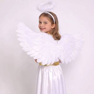 HP Children's Angel Dress for Girls, Halloween and Christmas Role-Playing Outfit, Performance Stage Costume, Polyester Material - Product Image 2