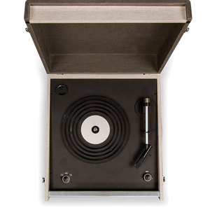 รองรับ <span class=keywords><strong>usb</strong></span>/tf/fm/bluetooth ดีไม้และผ้า MDF พร้อมลำโพงไวนิลหนัง PU เครื่องเล่นแผ่นเสียงออลอินวันพร้อมขาแข็ง - Product Image 2