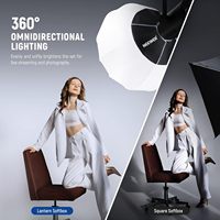 Neewer 26 pouces/65 cm Softbox Lanterne à monture Bowens, Softbox à dégagement rapide, diffuseur de lumière 360° avec alliage de nylon léger
