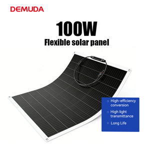 Panneau Solaire Flexible DEMUDA 50W 100W Monocristallin PV – Système d'Énergie Solaire pour Camping en Extérieur, Maison et Situations d'Urgence - Product Image 1