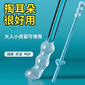 Bâtonnets de nettoyage d'oreilles en silicone, 24 pièces, embout en gel souple pour adultes, soin nettoyant doux - Product Image 4