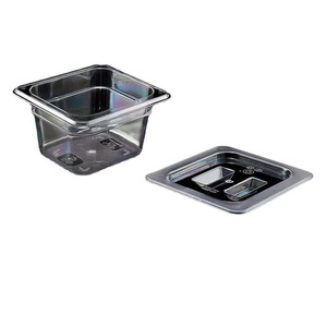 Contenedor de Almacenamiento de Alimentos A8-3605 de 1L con Tapa Rectangular Transparente de 17.6x16.2x6.5cm para Autoservicio de Hotel - Product Image 4