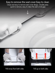 Ensemble WC mural économique en céramique sans bride avec bidet, prix bas, liquidation de stock pour salle de bain - Product Image 6
