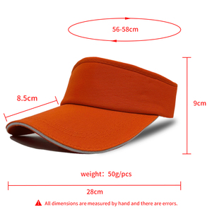 Bán Buôn Trống Rỗng Top Golf <span class=keywords><strong>Visor</strong></span> <span class=keywords><strong>Hat</strong></span> Tùy Chỉnh Thêu In Logo Phụ Nữ Người Đàn Ông Ngoài Trời Bãi Biển Thể Thao <span class=keywords><strong>Sun</strong></span> <span class=keywords><strong>Visor</strong></span> <span class=keywords><strong>Hat</strong></span> - Product Image 2