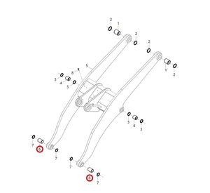 Offre Spéciale – Manchon d'arbre compatible LGMC, pièce de construction 55A6452, pour excavatrices et mini-chargeuses sur pneus ZL50C – Pièce de rechange - Product Image 6