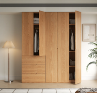 Fabricant de meubles de chambre à coucher modulaires sur mesure, armoires modernes pour enfants en bois massif, dressing avec tiroirs