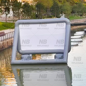 Pantalla Inflable de PVC Impermeable para Exteriores Personalizada, Proyector Portátil para Cine en el Agua, Pantalla Inflable Flotante para Exteriores - Product Image 6