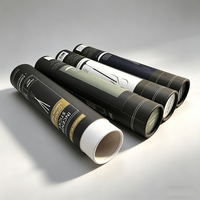 Boîte de bâtonnets d'encens en carton biodégradable avec logo personnalisé imprimé, tube en papier cylindrique long et rond pour bâtonnets d'encens
