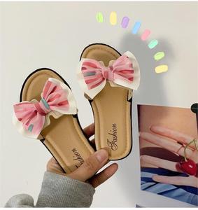 Nouvelles pantoufles pour filles, élégantes, pour l'intérieur et l'extérieur, avec un joli nœud, sandales de princesse pour enfants - Product Image 5