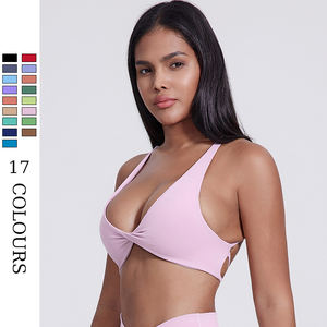 Femmes Slim-Fit Sexy Cross-Back Sports Yoga Soutien-Gorge Halter Gilet Quatre-Way Stretch Séchage Rapide Respirant Sous-Vêtements Fitness Gym Wear - Product Image 4