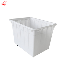 Boîte solide de 300L pour aquaculture, poisson, <span class=keywords><strong>crevette</strong></span>, ferme, grandes caisses de stockage, conteneur de recyclage en plastique avec roue - Product Image 2