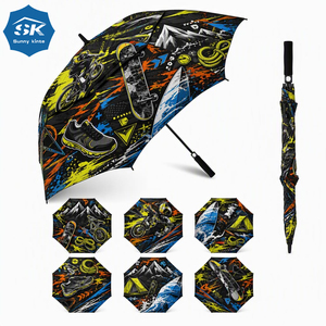 Parapluie de golf surdimensionné 30 pouces à ouverture automatique, personnalisé avec logo, coupe-vent, double couche, avec logo. - Product Image 2