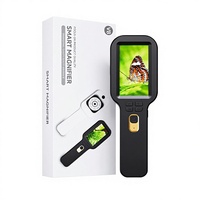 Handheld Electronic Magnifier V8 HD 5-500x Digital Microscope Jewelry Jade Observe Magnifying Glass
