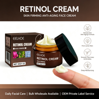 Crème Visage au Rétinol OEM Marque Privée Hydratation Intense Améliore la Texture de la Peau Lisse les Ridules Soin Quotidien Doux pour le Visage