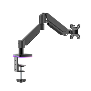 Support de bureau ergonomique réglable en hauteur et rotatif <span class=keywords><strong>pour</strong></span> écran <span class=keywords><strong>incurvé</strong></span> étendu, support simple <span class=keywords><strong>pour</strong></span> poste de travail <span class=keywords><strong>PC</strong></span> - Product Image 1