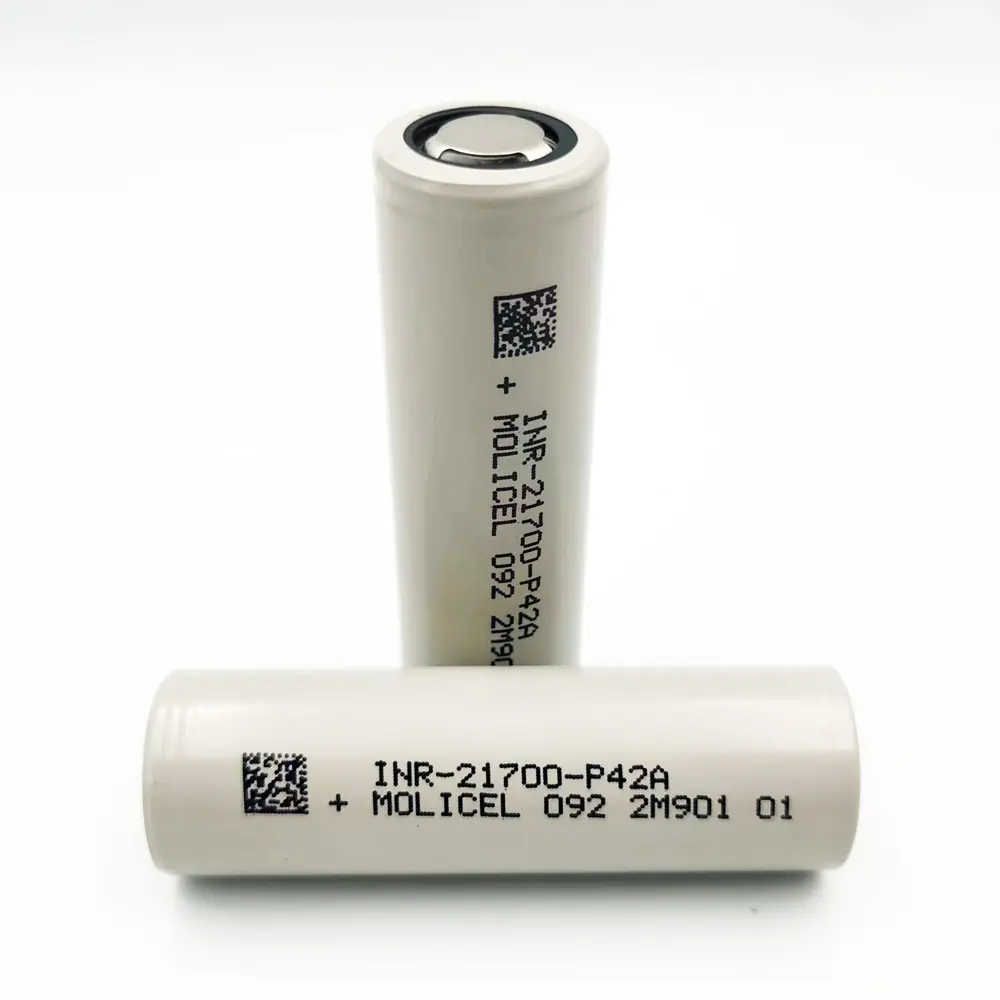 100% Originele Taiwan Molicel Inr21700 P42a 3.7V 4200Mah Max Ontlading 45a Li Ion Oplaadbare Batterij