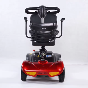 Silla de ruedas eléctrica plegable portátil de viaje con capacidad de carga de 120kg, silla de ruedas eléctrica de conducción suave para personas mayores - Product Image 2