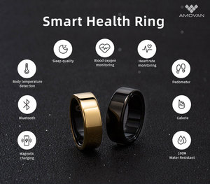 Anillo inteligente 심박수 모니터 피트니스 트래커 스마트 링 건강 혈액 산소 모니터 수면 모니터 링 스마트 - Product Image 3