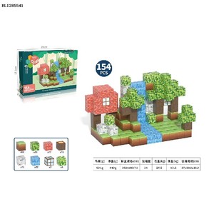 Set di 104 Blocchi Magnetici da Costruzione Stile Foresta, Gioco di Costruzione per Bambini con Cubi Magnetici Fai-da-Te - Product Image 6